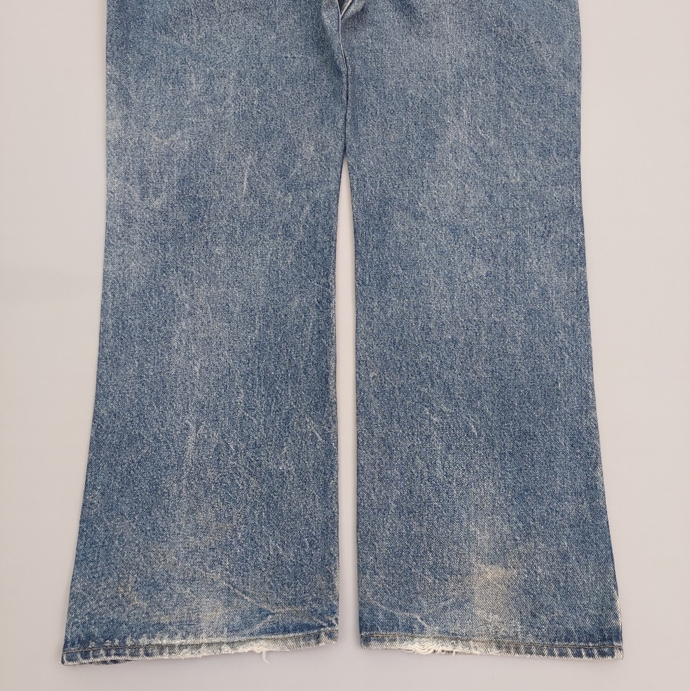 Vintage Levi's Orange Tab Jeans Size 35x32 Distressed Faded Blue Jeans - Picture 11 of 16